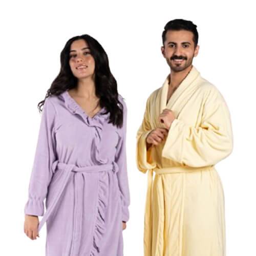 مجموعة الكبلز ( روب إوار اصفر فاتح  + روب رافلز لافندر  )