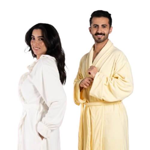  مجموعة الكبلز ( روب إوار اصفر فاتح  + روب رافلز ابيض  )