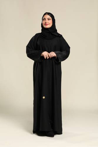 عباية كتان بخيوط الزري