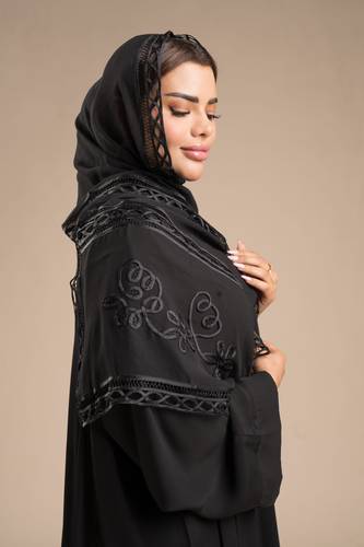 طرحة شيفون بتدخيلة ساتان