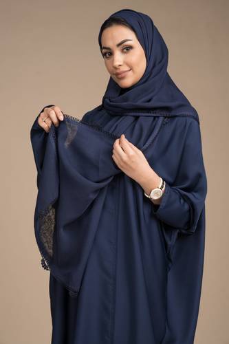 طرحة بوال كروشيه كحلي