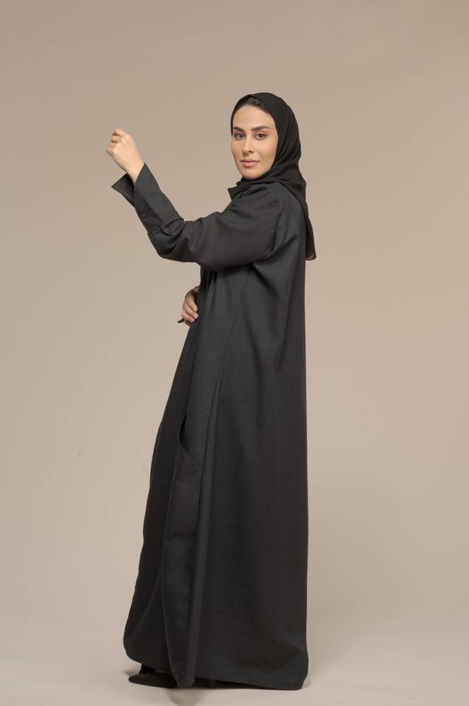 عباية كريب رسمية بقبة