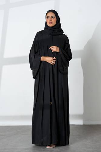 عباية كلوش سادة بكسرات