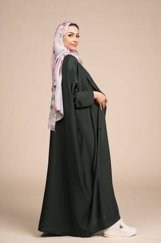 عباية فراشة زيتي