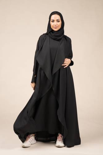عباية كلاسيك و فستان خارجي اسود