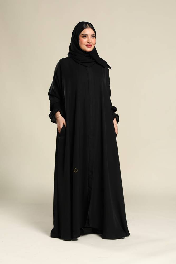 عباية سادة كلوش بسحاب