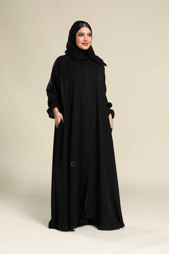 عباية سادة كلوش بسحاب