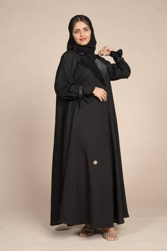 عباية كلاسيك كتان بتدخيلة