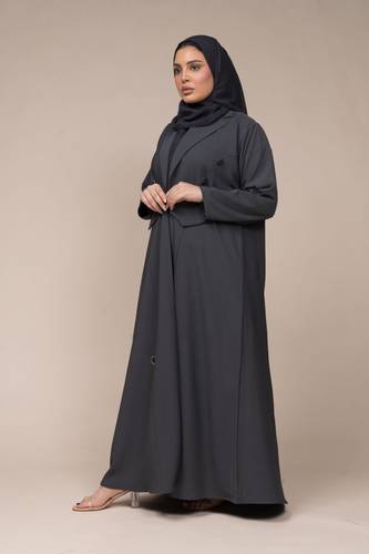 عباية كلوش رسمية رمادي