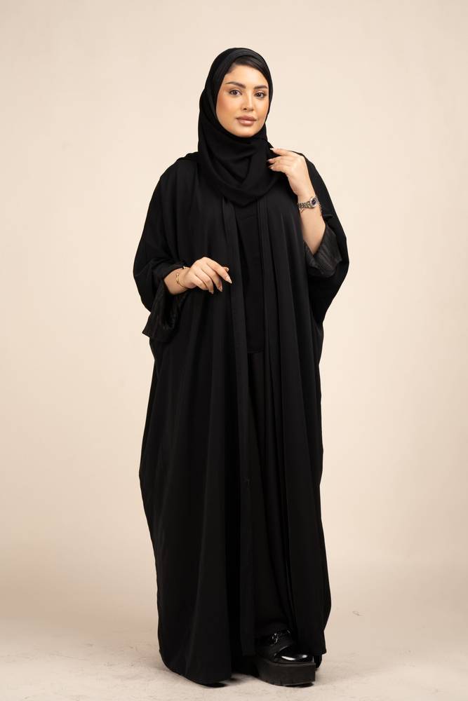 عباية إماراتي لف بقماش كريب