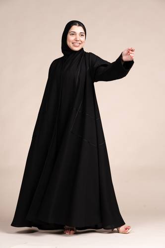 عباية كتان كلوش و قيطان