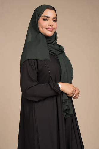 طرحة شيفون زيتي