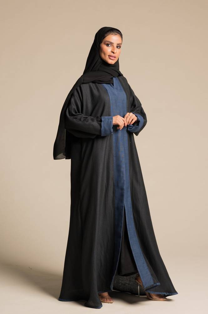 عباية لينن بوجهين عملية