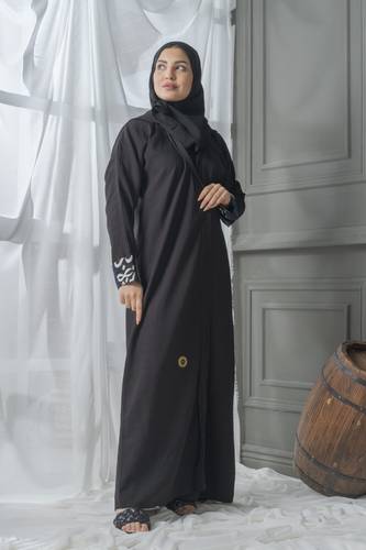 عباية لينن كلاسيك بقبعة