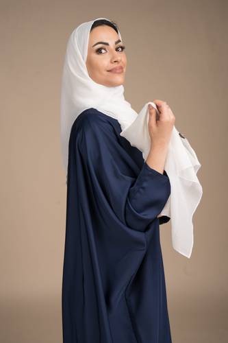 طرحة شيفون أبيض