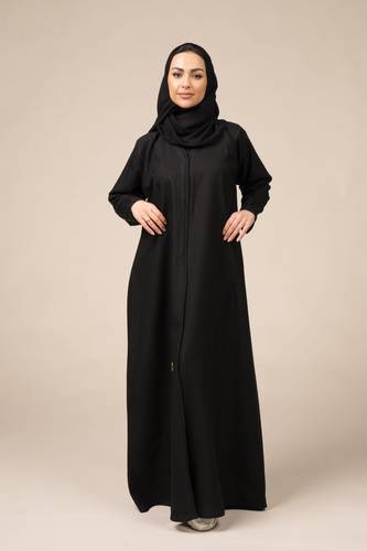 عباية كتان بدقات خطوط