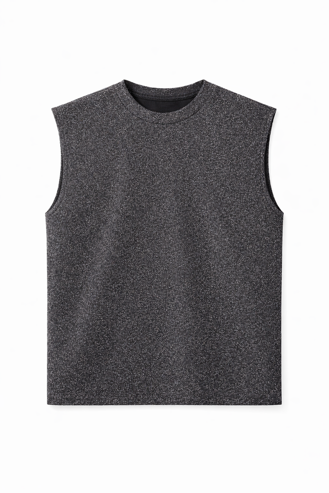 Unisex Silver Shimmer Grey Tank Top
