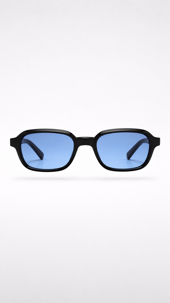 Black Blue Lens Sunglasses