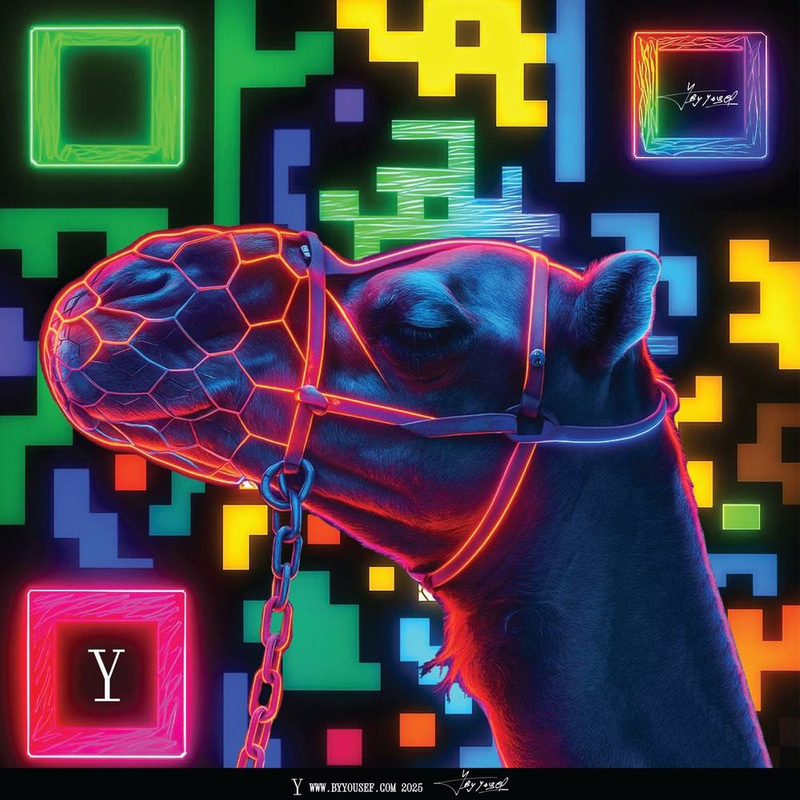 Neon Camel Scarf