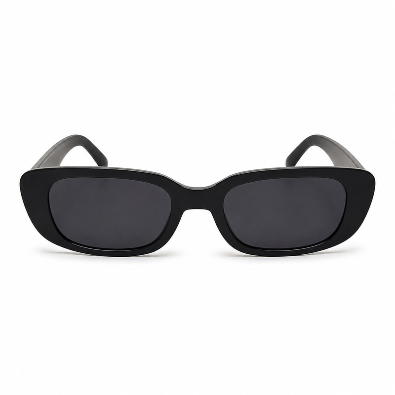 Classic Black Rectangular Sunglasses