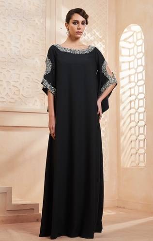جلابية اسود شغل لولو مصممة هندية