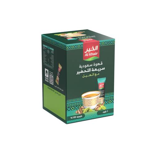 الخير قهوه سعوديه بالهيل 3جم*20كيس