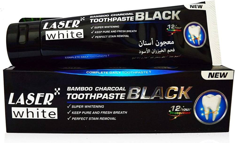 معجون أسنان ليزر وايت فحم الخيزران 100 جم