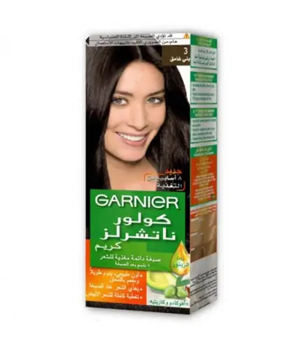 صبغة شعر-غارنيه كولور ناتشرلز-بني غامق 3-40 مل