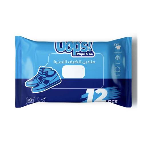 مناديل مبللة-اوبس- لتنظيف الأحذية -12 منديل