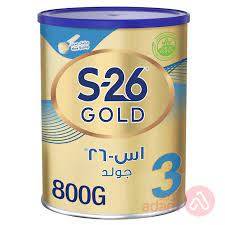 حليب اطفال-إس 26 جولد-رقم 3 من 1-3 سنوات-800 جم 