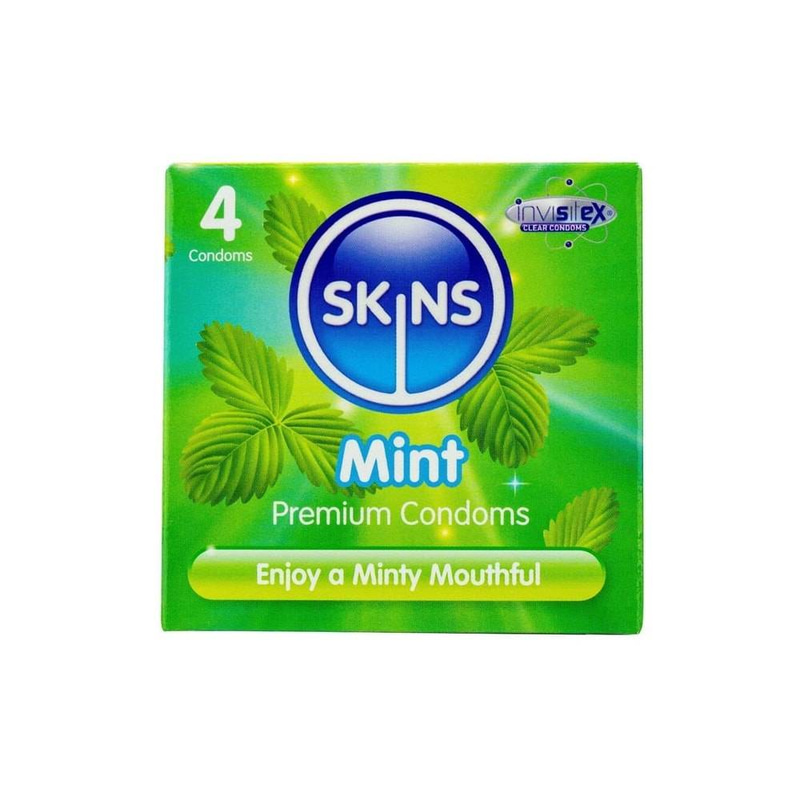 واقي ذكري سكينز النعناع 4 حبة
