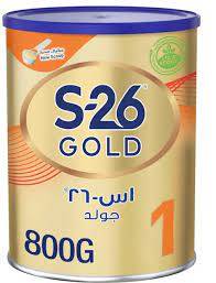 حليب اطفال-إس 26 جولد-رقم 1من0 - 6 شهر-800 جم 