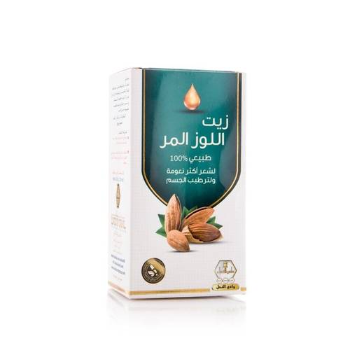 زيت للشعر والجسم-وادي النحل-اللوز المر-125 مل