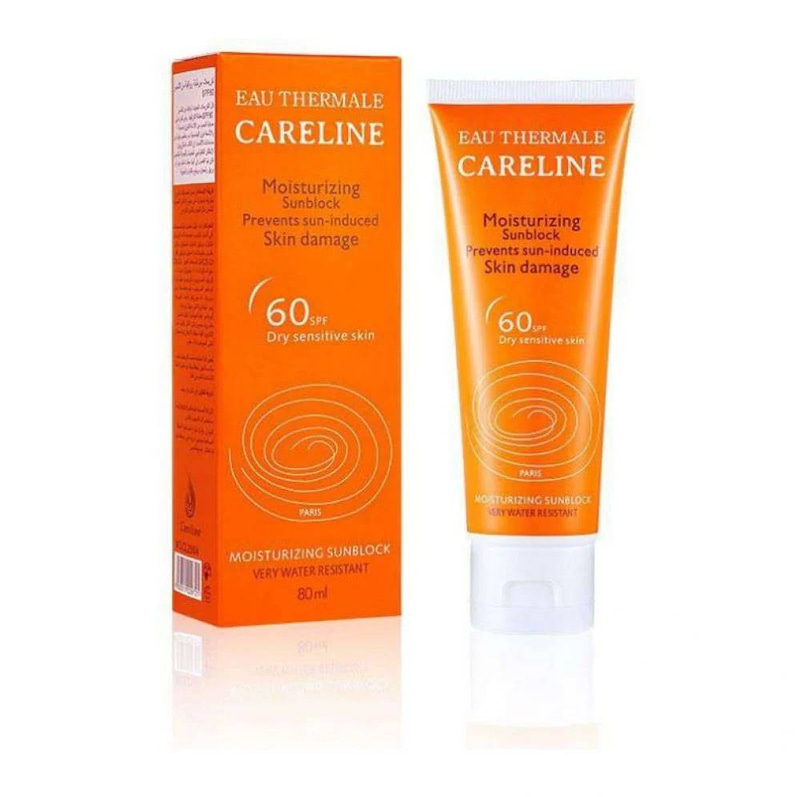كريم واقي شمس كيرلاين مرطب بعامل حماية ووقاية SPF 60 80 مل