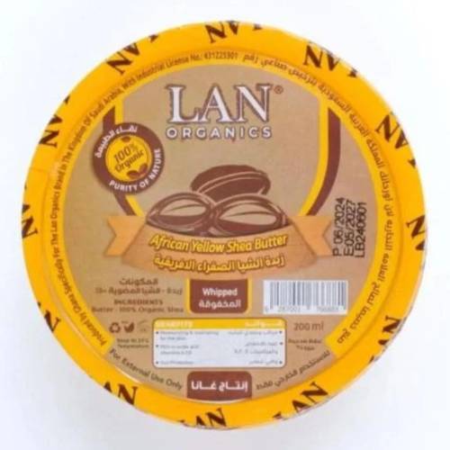 زبدة الجسم-لان اورجانيكس- الشيا الصفراء الافريقية -200 مل 