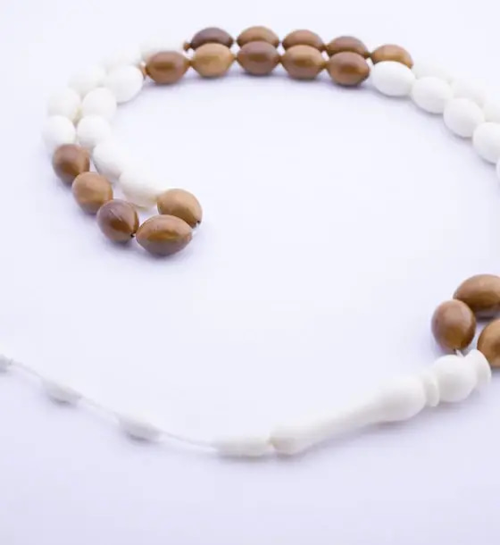 سبحة عظم جمل و كوك.