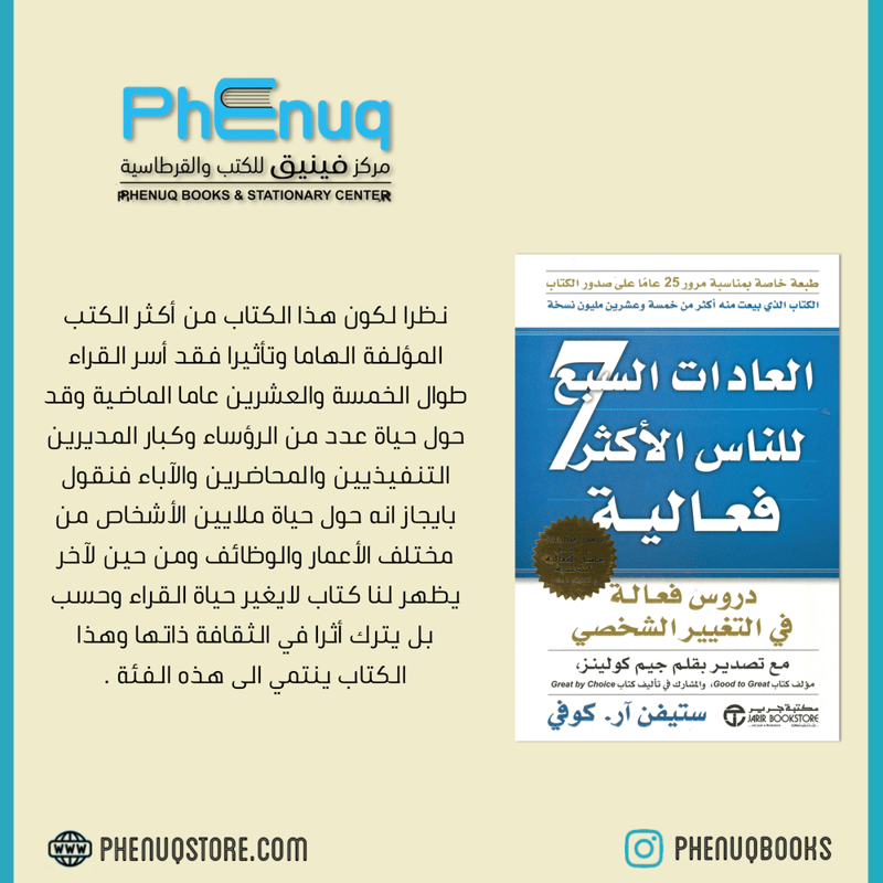 العادات السبع للناس الأكثر فعالية