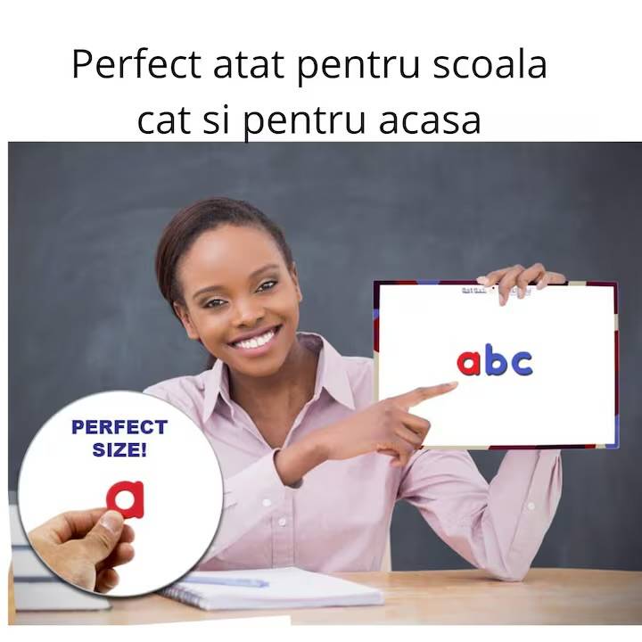 مجموعة الحروف المغناطيسية ABC LITERE & NUMERE MAGNETICE