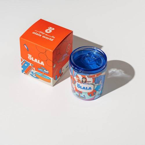 مق عالم أولالا برتقالي - Olala World Mug Orange - 8oz