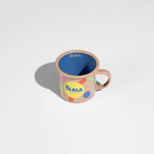 كوب معدني اولالا بيج -  Metal cup Olala Beige