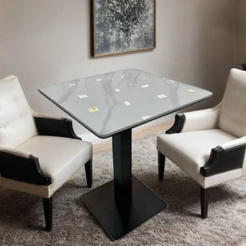 طاولة كافية سيراميك مقاس 60*60*74 سم