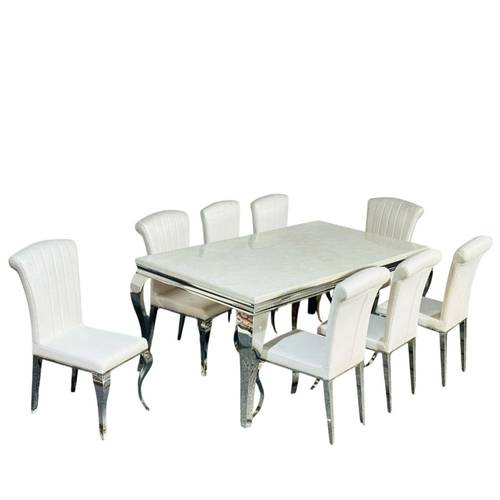طاولة طعام مع 8 كراسي