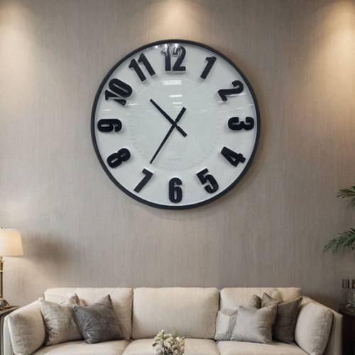 ساعة حائط مقاس 75 * 75 سم