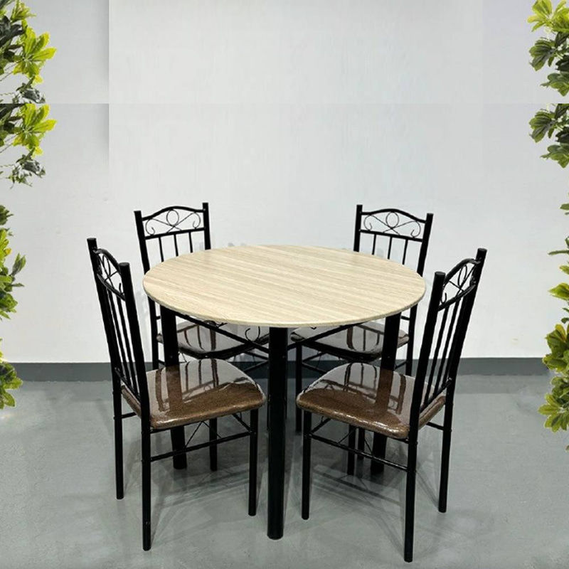 طاولة طعام دائرية 4 كراسي