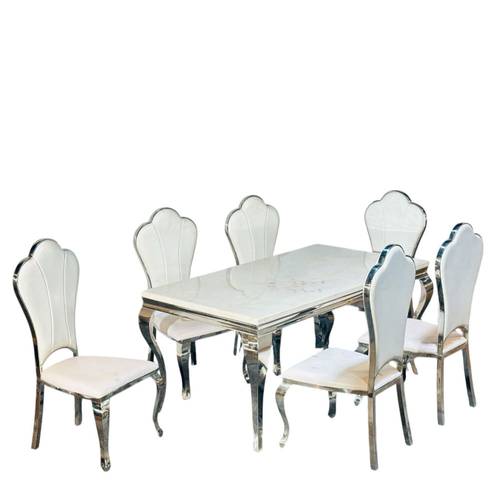 طاولة طعام مع 6 كراسي