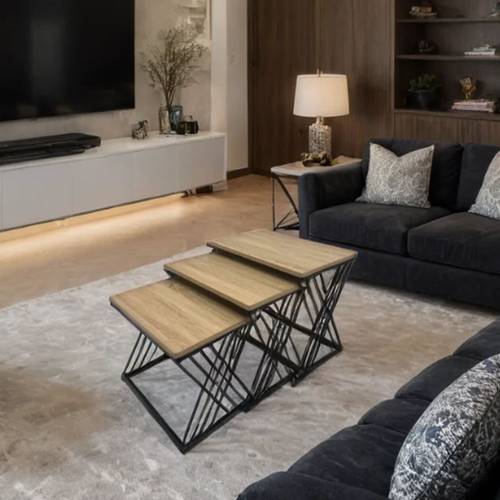 طقم طاولات خدمة مدرج 3 قطع
