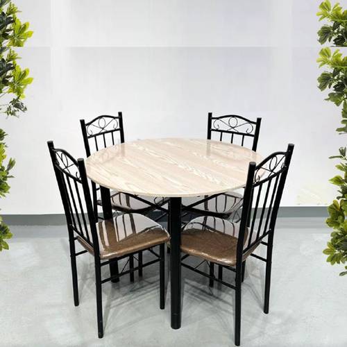 طاولة طعام دائرية 4 كراسي