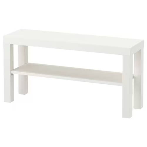 طاولة تلفزيون أبيض‎90x26x45 سم‏