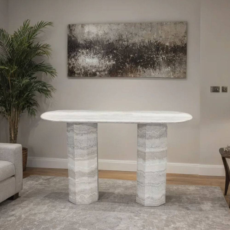 طاولة كنسول رخام مقاس 80*40*130 سم
