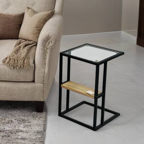 طاولة خدمة سطح زجاج